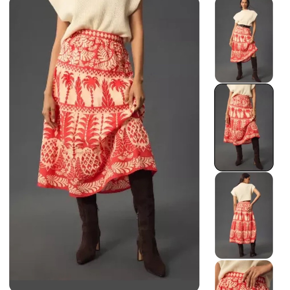Farm Rio x Anthropologie skirt NWT